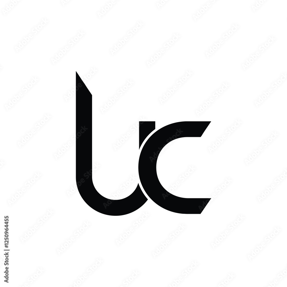 UC monogram logo design letter text name symbol monochrome logotype alphabet character simple logo UC monogram logo design letter text name symbol monochrome logotype alphabet character simple logo