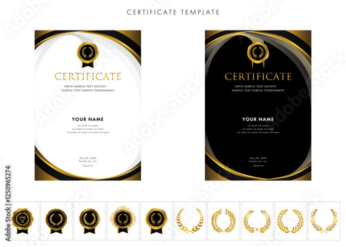 賞状２６５　certificate　award　表彰状　celebration