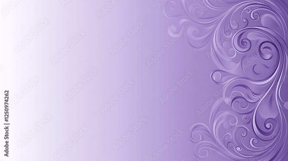 Lavender Swirls Abstract Floral Background Design Lavender Swirls Abstract Floral Background Design