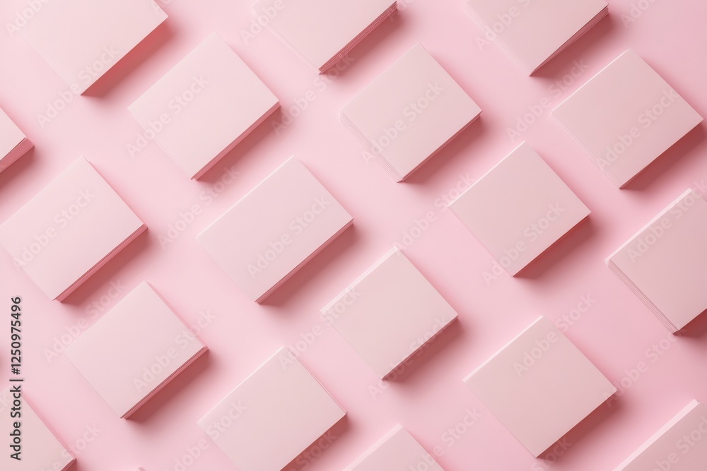 Pink Cardboard Squares on Soft Pink Background for Creative Design and Art Projects Pink Cardboard Squares on Soft Pink Background for Creative Design and Art Projects