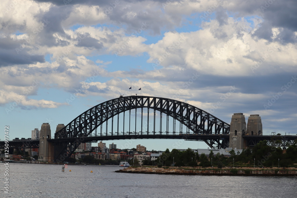 Naklejka premium Sydney Harbour Bridge and Opera House