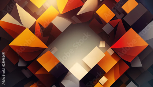 Elegant geometric 3d low poly structure background photo