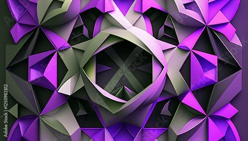 Elegant geometric 3d low poly structure background photo