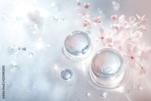 Moisturizer and skincare facial serum effects