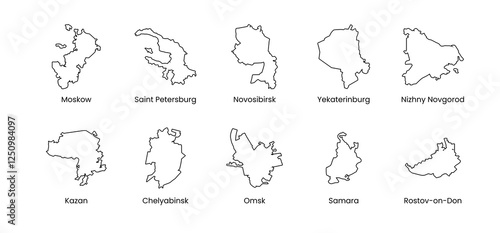 Russia city map