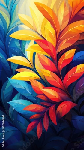 Colorful Abstract Foliage.