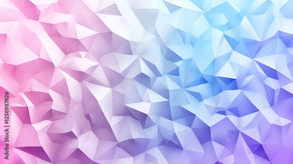 Abstract Low Poly Pastel Color Gradient Background