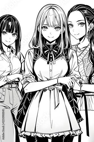 two girls in dresses