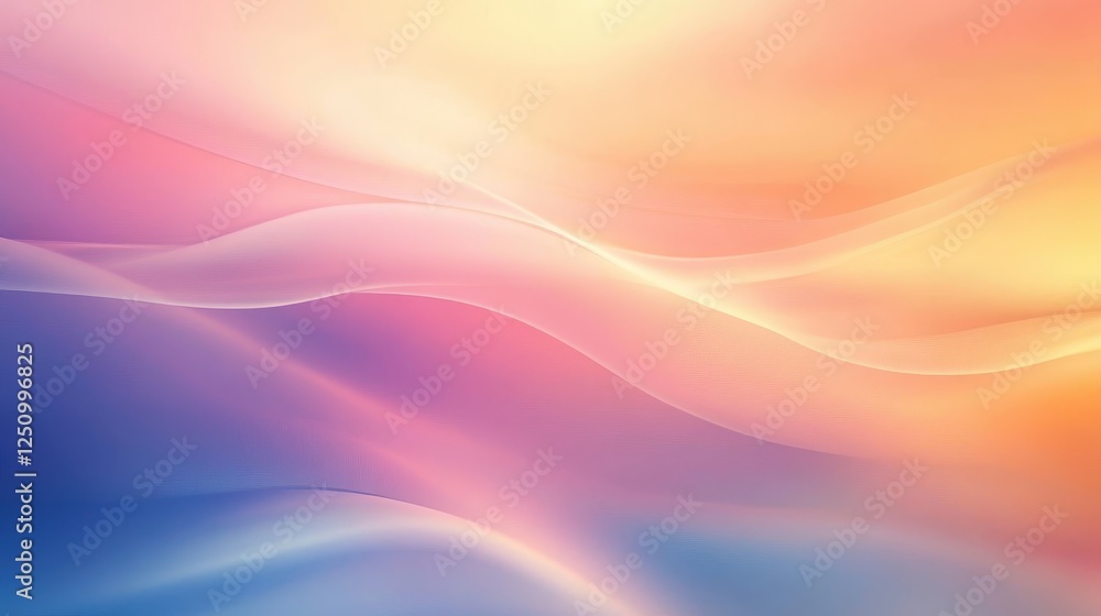 Obraz premium Abstract Pastel Wave Background Soft Smooth Gradient Texture