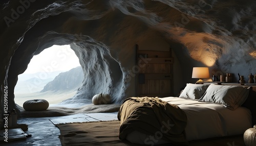 Cave Bedroom  Mountain View  Cozy Interior Design