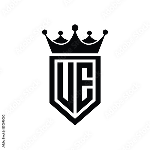 UE monogram logo design letter text name symbol monochrome logotype alphabet character simple logo