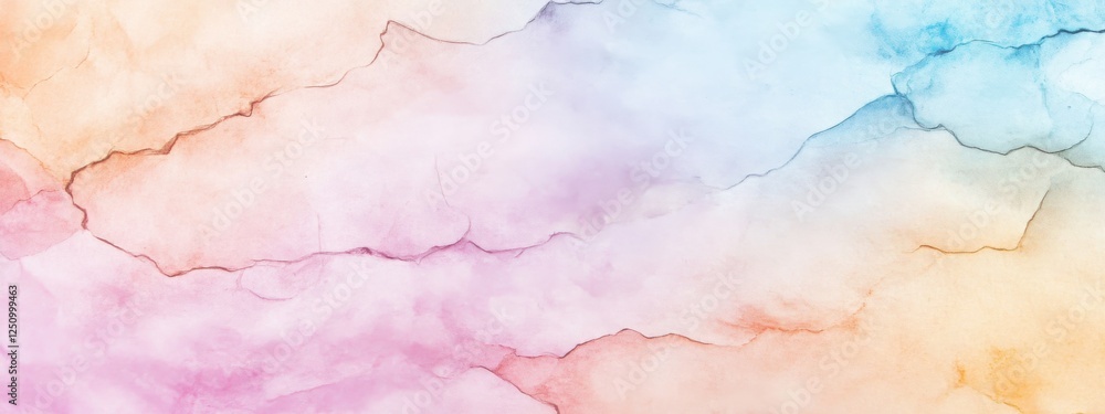 Fototapeta premium A textured background featuring faded ink and watercolor stains on old parchment paper.