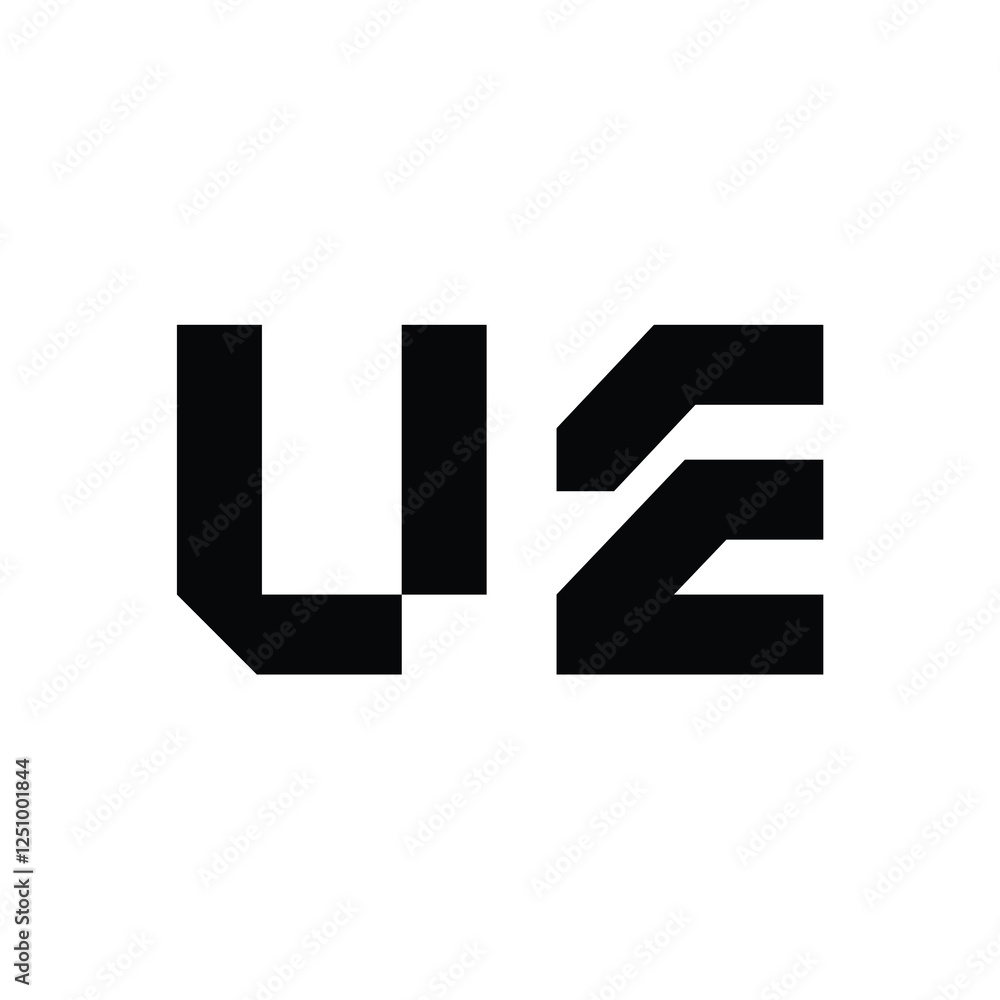 UE monogram logo design letter text name symbol monochrome logotype alphabet character simple logo UE monogram logo design letter text name symbol monochrome logotype alphabet character simple logo