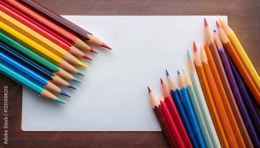 Obraz premium colored pencils on the table