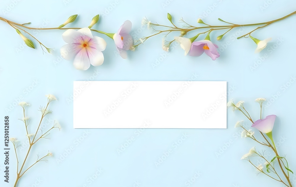 Spring Sky Blue Butterfly Pea & Fennel background Spring Sky Blue Butterfly Pea & Fennel background