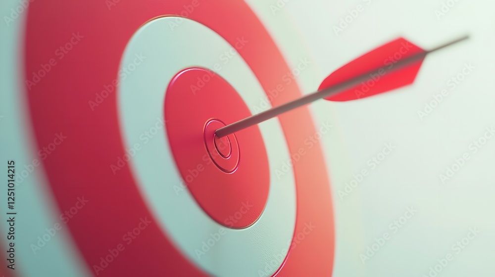 a red and white target with a arrow a red and white target with a arrow