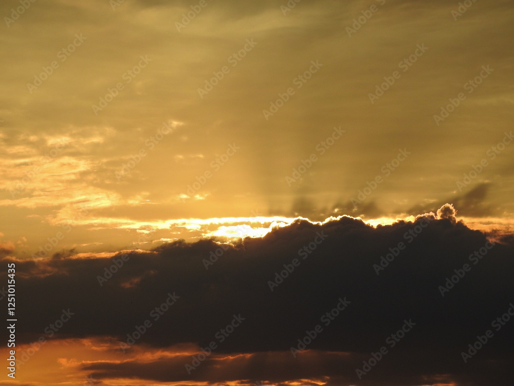 Fototapeta premium sunset in the clouds