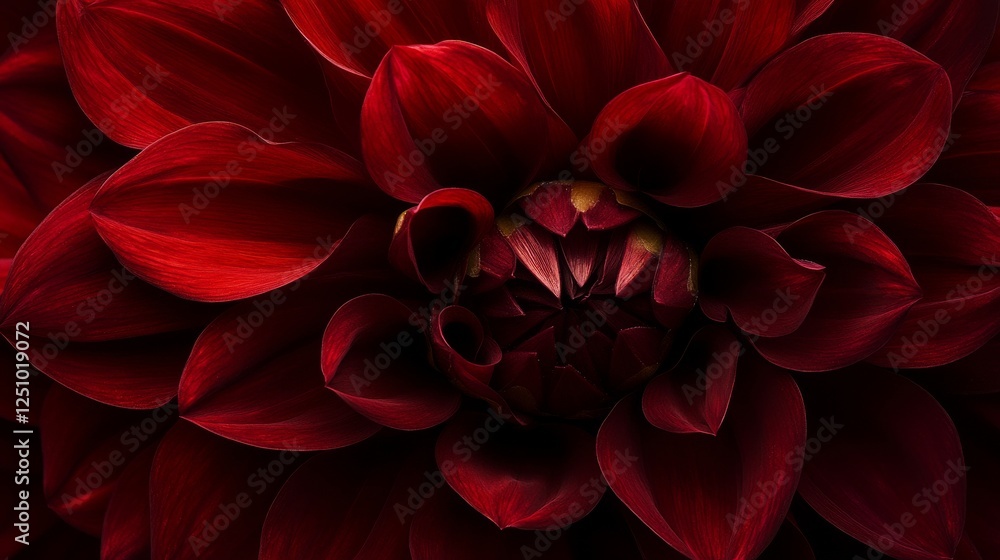 20.A close-up photograph of a dark red dahlia in full bloom, with rich, velvety petals unfurling in intricate layers. The deep red tones create a striking contrast against the soft lighting, 20.A close-up photograph of a dark red dahlia in full bloom, with rich, velvety petals unfurling in intricate layers. The deep red tones create a striking contrast against the soft lighting,