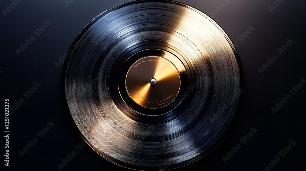 A classic black vinyl record with a red label. The record is isolated on a black background. Perfect for music, nostalgia, and retro concepts. A classic black vinyl record with a red label. The record is isolated on a black background. Perfect for music, nostalgia, and retro concepts.