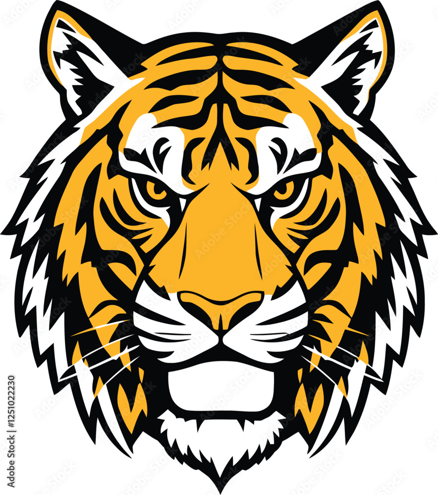 tiger head silhouette tiger head silhouette