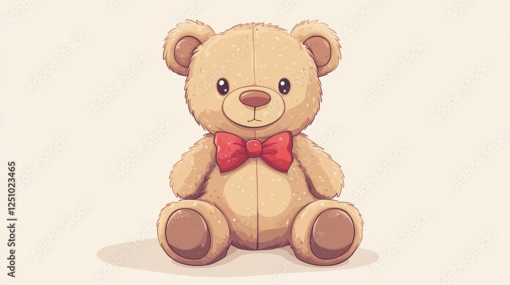 Fototapeta premium 85.New York Themed Teddy Bear Vector Illustration