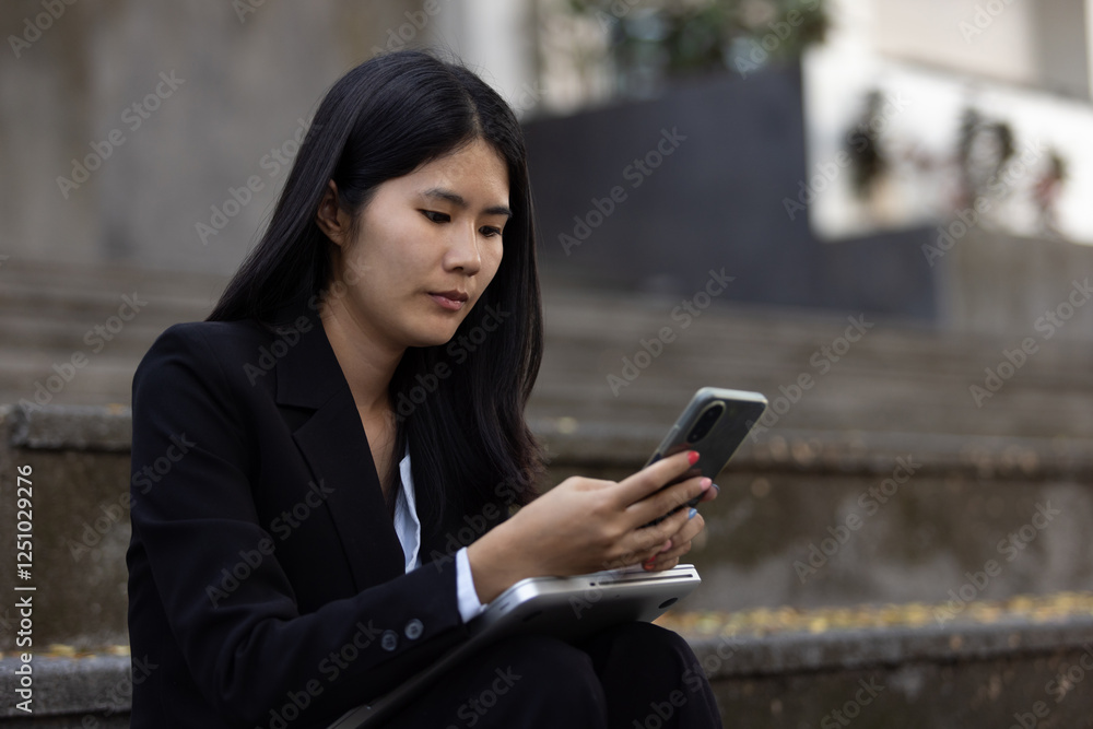 Future remote work combines technology smart phone digital business woman enable e-learning productivity while travel blend comfort modern devices serenity computer equipment connection online world Future remote work combines technology smart phone digital business woman enable e-learning productivity while travel blend comfort modern devices serenity computer equipment connection online world