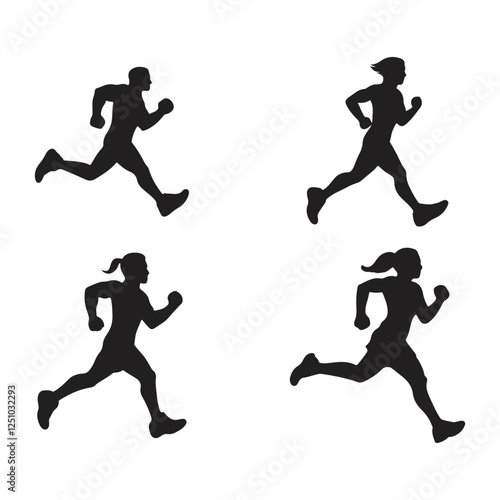 Set of Energy gym vector white background.