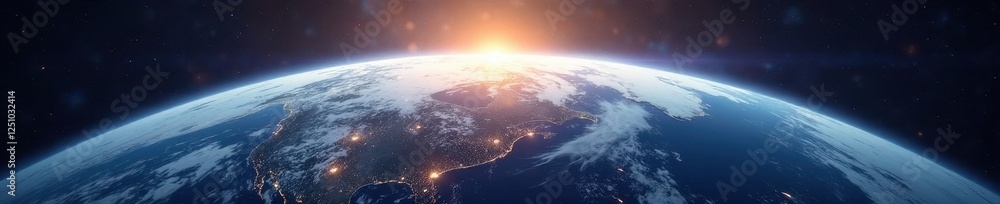 Striking image of Earth's curvature and atmospheric details , space, detail, photographic Striking image of Earth's curvature and atmospheric details , space, detail, photographic
