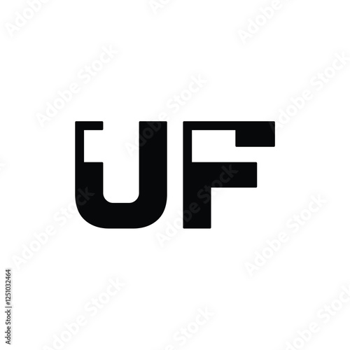 Free Download UF monogram logo design letter text name symbol monochrome logotype alphabet character simple logo - GFXLoad