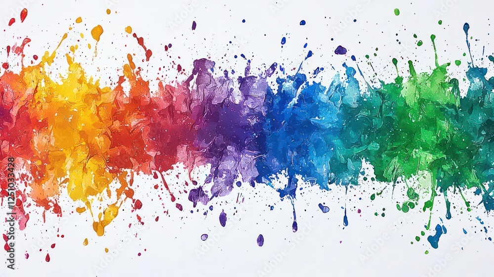 Fototapeta premium Colorful Abstract Paint Splatter Background Design