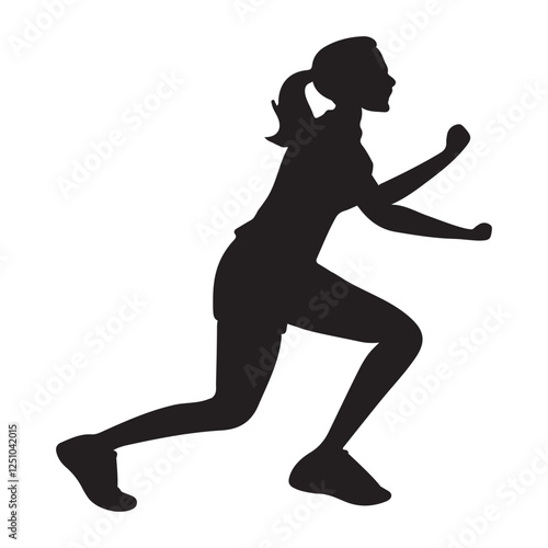 A picture of exercise logo icon white background