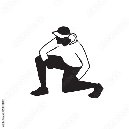 A picture of exercise logo icon illustration