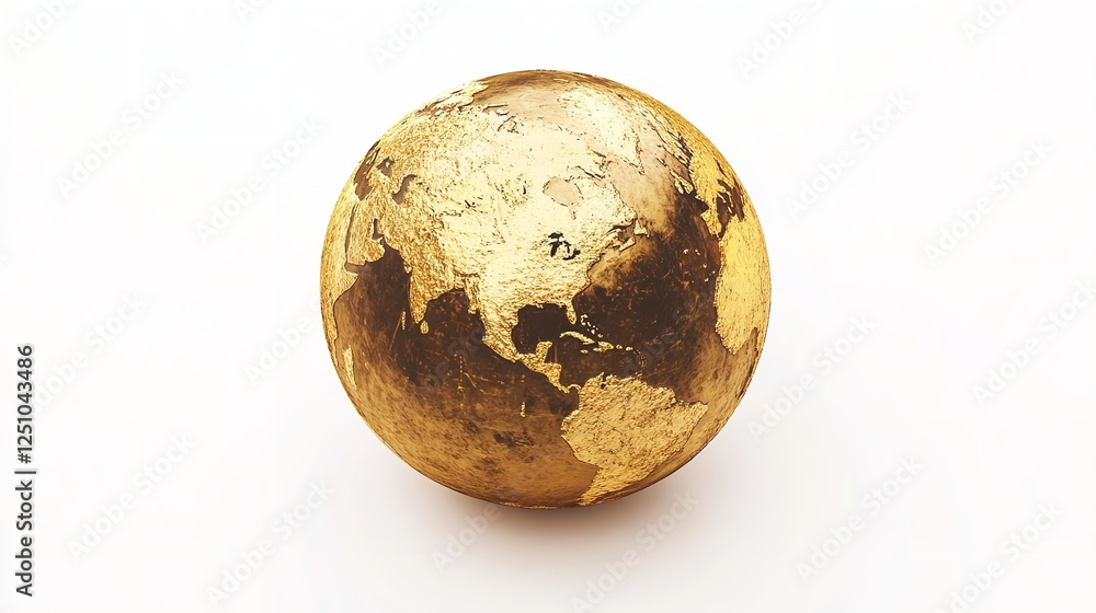 Fototapeta premium A detailed image of an oval celestial body with varying shades of brown and grey, showcasing craters and textures that highlight the body's rugged and