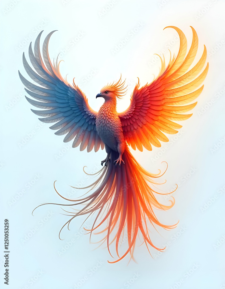Fototapeta premium vector illustration of an abstract bird