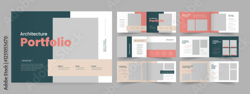 landscape architecture portfolio template and architecture portfolio presentation layout 