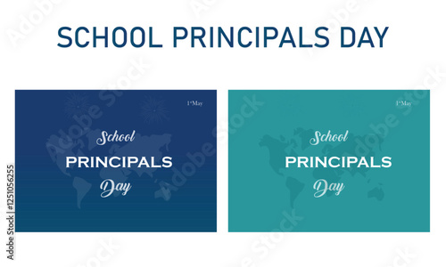 Vector school principal day.