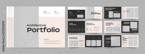 landscape Interview portfolio and architecture portfolio presentation design professional portfolio album