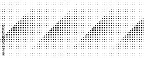 Seamless in one direction.Rectangles pattern with disappearing effect