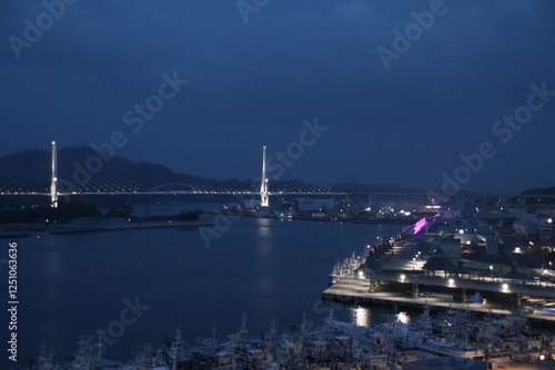 気仙沼湾の夜景