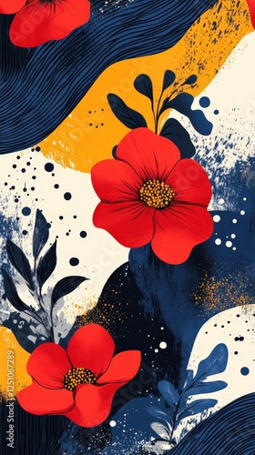 Floral Abstract Illustration.