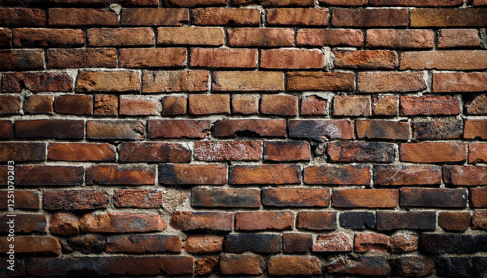 Obraz premium rustic brick wall with ageing texture and details timeless beauty of rustic brick wall background concept