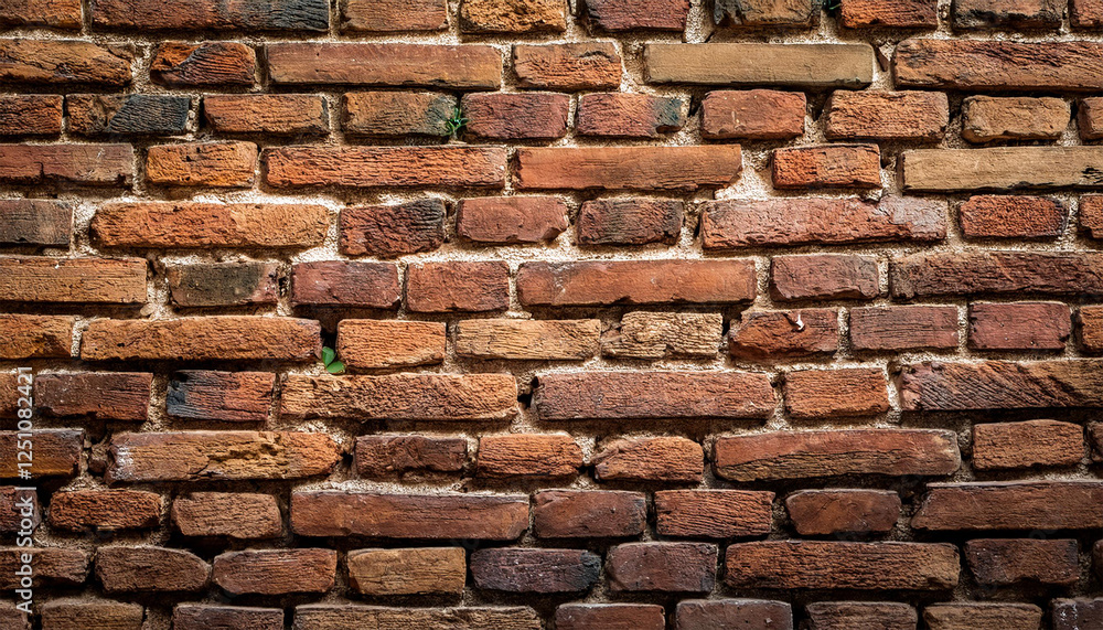 Fototapeta premium rustic brick wall with rough texture timeless beauty of rustic brick wall background concept