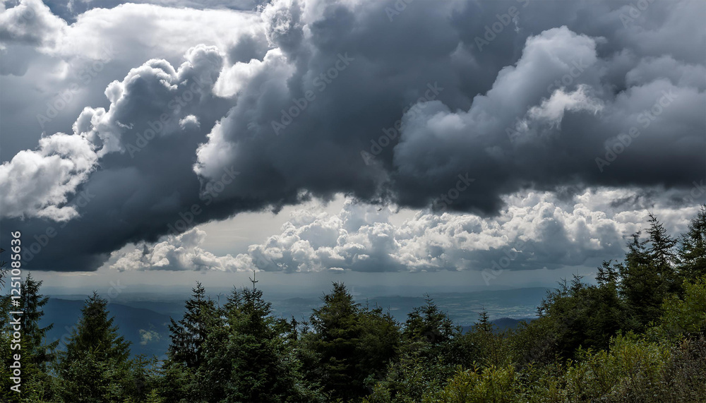 dense gray clouds fill the overcast sky dense gray clouds fill the overcast sky
