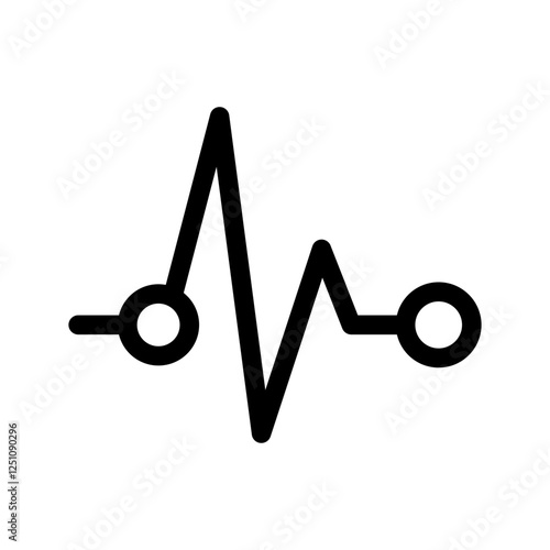 Heartbeat Icon Vector Symbol Design Illustration
