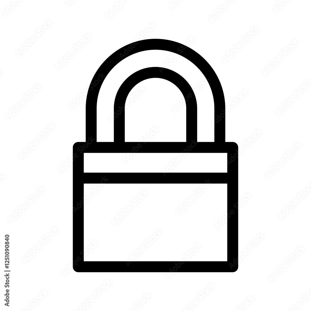 Lock Icon Vector Symbol Design Illustration Lock Icon Vector Symbol Design Illustration