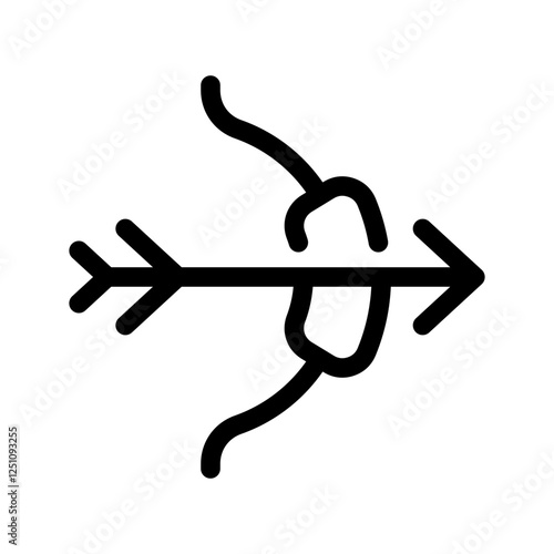 Archery Icon Vector Symbol Design Illustration