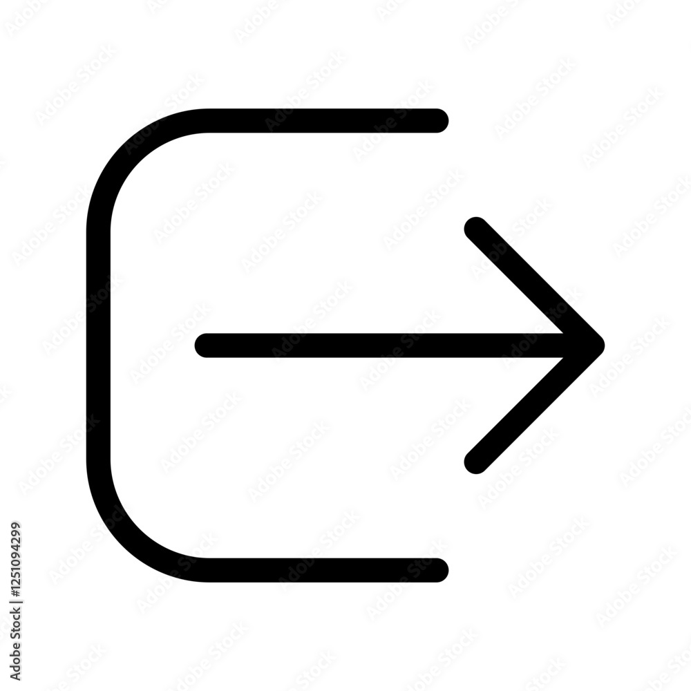 Log Out Icon Vector Symbol Design Illustration Log Out Icon Vector Symbol Design Illustration