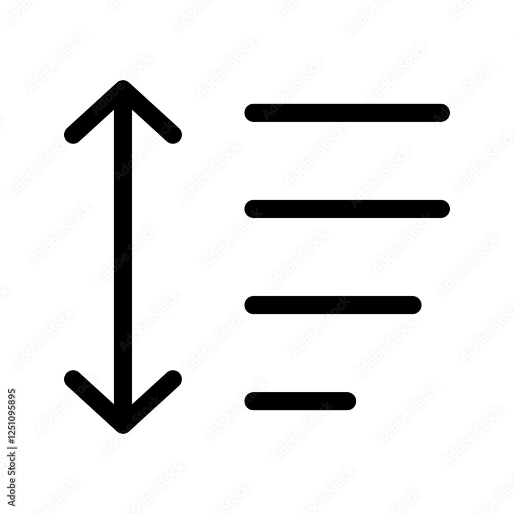 Sort Icon Vector Symbol Design Illustration Sort Icon Vector Symbol Design Illustration