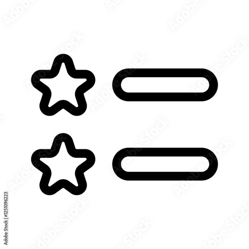 Favorite List Icon Vector Symbol Design Illustration