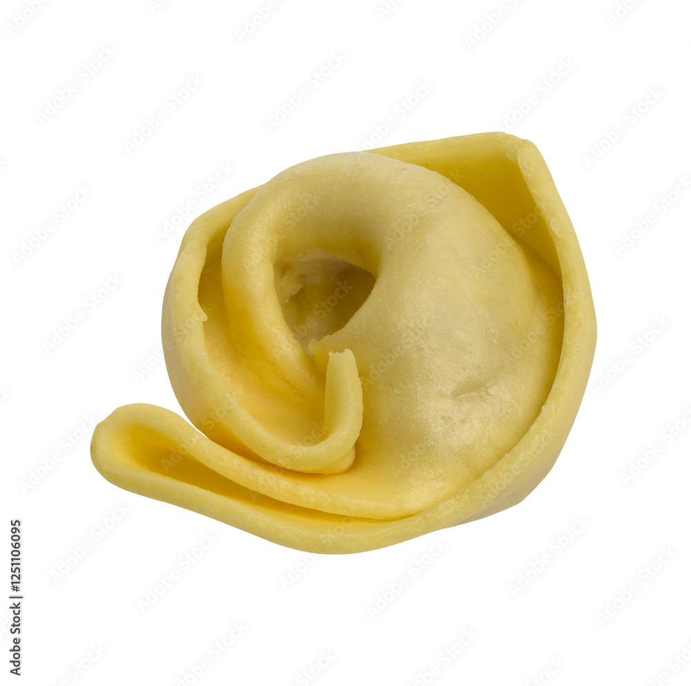 Raw ravioli on isolated background Raw ravioli on isolated background